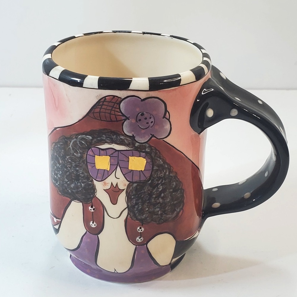 SWAK Coffee Mug I base my fashion taste on what doesn't itch 2004 Signed Kitschy
